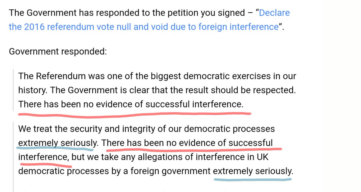 Got an email at 1AM about the petition to declare the EURef void due to interferenceApparently, despite the active  @CommonsCMS inquiry into  #FakeNews still taking relevant evidence,( https://www.parliament.uk/business/committees/committees-a-z/commons-select/digital-culture-media-and-sport-committee/inquiries/parliament-2017/fake-news-17-19/)the Cabinet Office want us to look into their eyes & feel very sleepy...