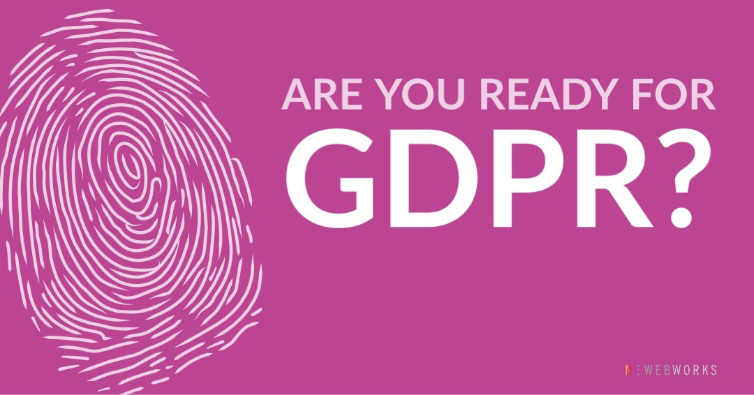 newebworks's tweet photo. What are you doing to get ready for it? #GDPR https://t.co/CTxabjBeTJ