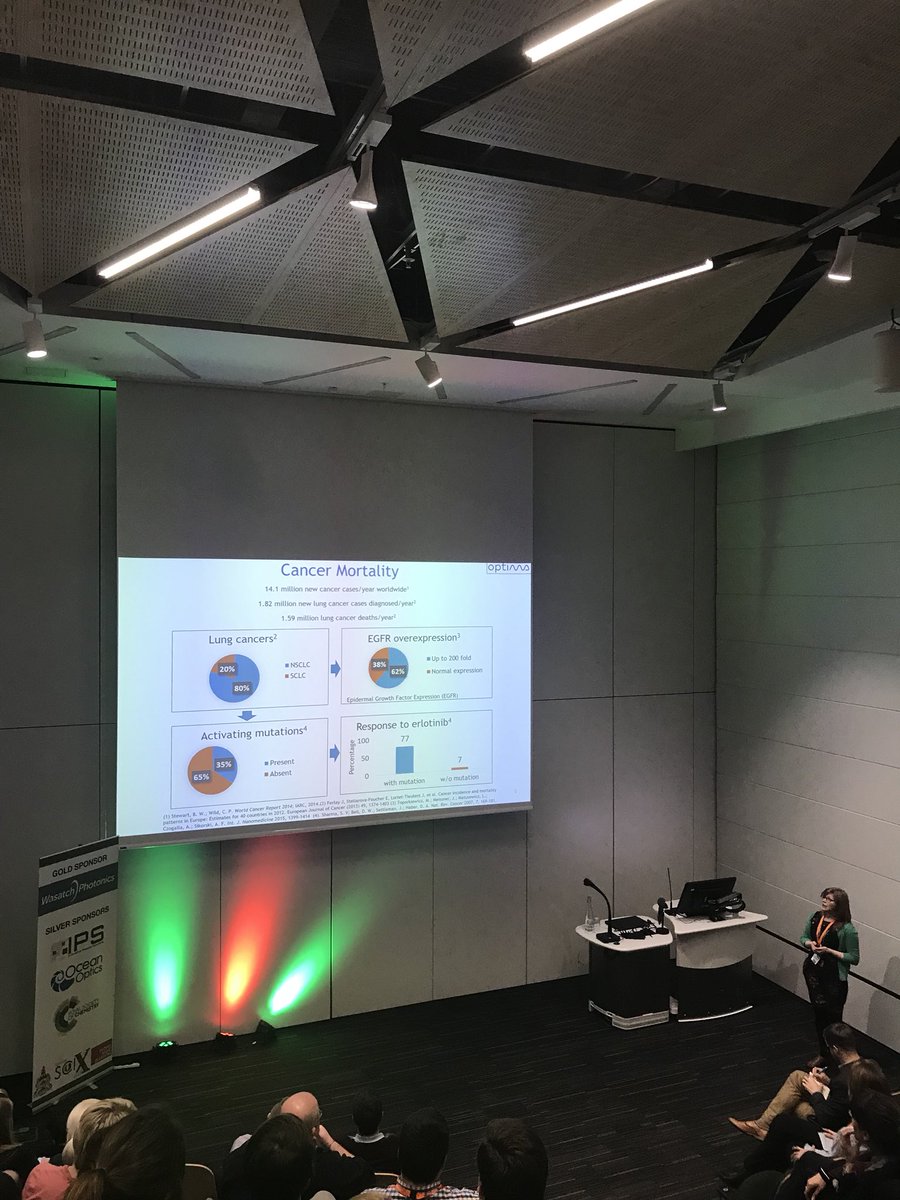 KaparaAnastasia's tweet photo. And now we have a great talk from @RachaelOptima explaining how we can track anticancer drugs using SERS. Amazing work from Rachael in @SpringSciX2018 👍 @cdt_optima @nanometchem @UniStrathclyde @TIC_conferences #SpringSciX2018 https://t.co/25BkzfWqri