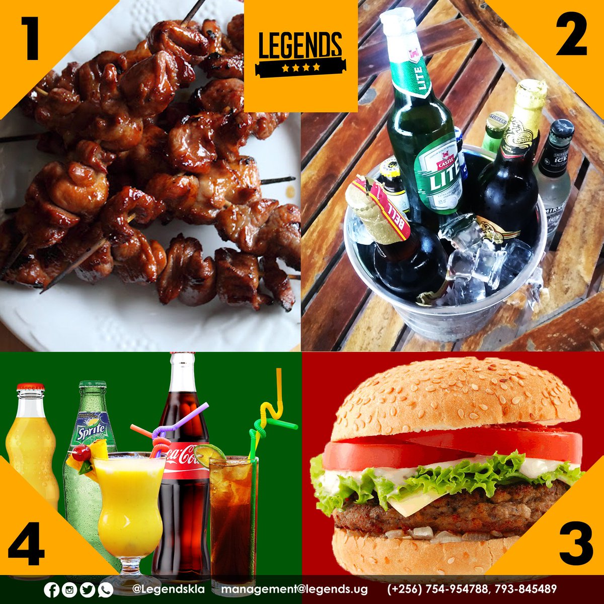 LegendsKla's tweet photo. What's the perfect throw back meal combo?
Our's is 1 and 2. #LegendsFood #TBT https://t.co/8UuEAOYF9r