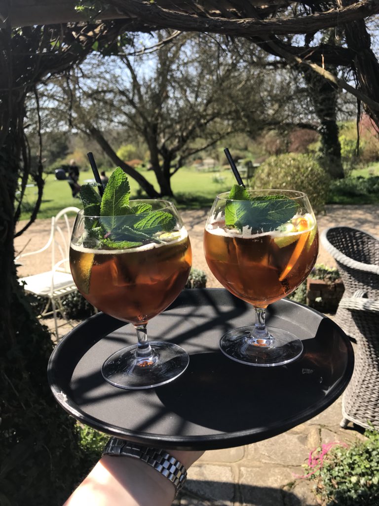 And with the first sun, comes the first Pimms of the year #summer #sircharlesnapier #pimms #alfresco