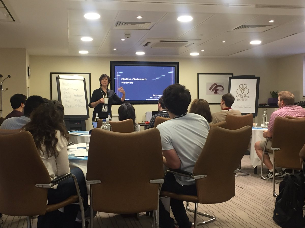 MinervaNet's tweet photo. Final day in glorious Windsor, our Marie Curie students taking part in outreach and comms training for better research impact #scicomms #ELENAeu #communication # H2020 https://t.co/QSQqVzC9k5
