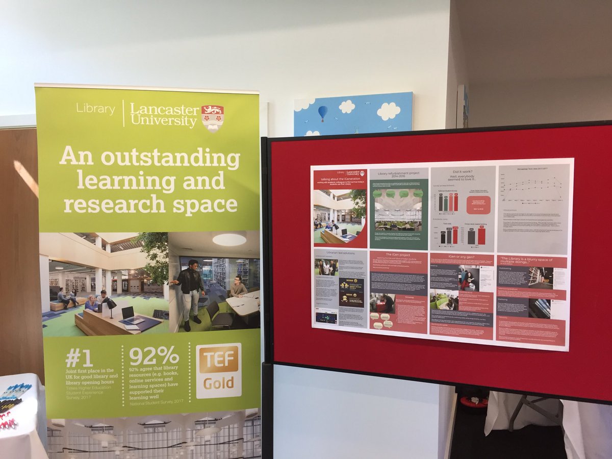 AmandaChetwynd1's tweet photo. #LUchange is buzzing with ideas. Here are some from the @LancasterUniLib stand. #lovelancaster https://t.co/zBGErLCpOZ