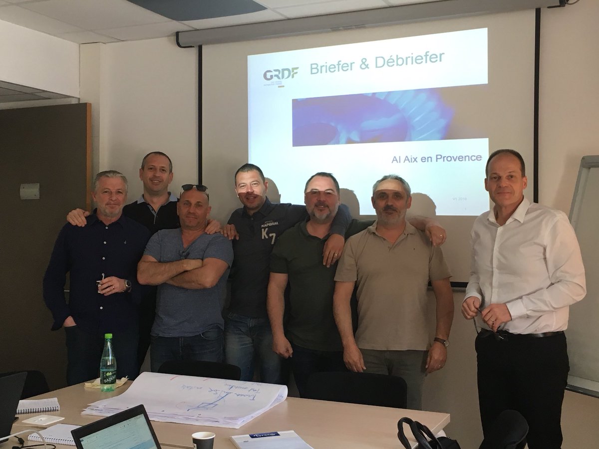 Tous mobilisés pour un brief debrief de qualité AI AIX #GRDFMED #GRDFAttitude #PREMS <a href="/Th_LORENTZ/">LORENTZ</a> <a href="/christ_or/">Christophe Dalmasso</a> <a href="/cris_grdf_aix/">PIJOAN christophe</a> <a href="/ElodieCador/">Cador</a> <a href="/frankgelas/">Frankgelas</a>