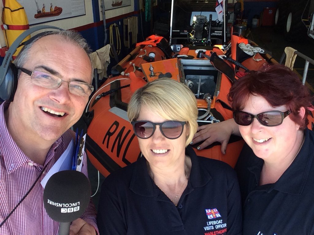 RNLImablethorpe's tweet image. Some of the crew spoke to #BBCRadioLincs #RNLI #RNLILifeguardsEast #TrainOneSaveMany #RespectTheWater  #RNLIfamily  about sea safety, recruitment and about being the wife of a lifeboat man.