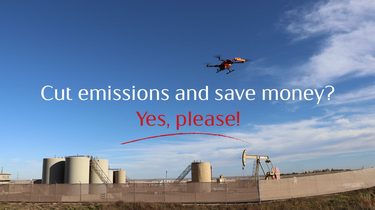 Equinor's tweet photo. #DYK drones could help us improve #safety, cut emissions and save money? We have fitted them with advanced lasers that are able to detect all emissions, reducing the risk of fire and greenhouse gas emissions. #sustainability 👉 https://t.co/3u7NY9RBMV https://t.co/pNK9cenLmC