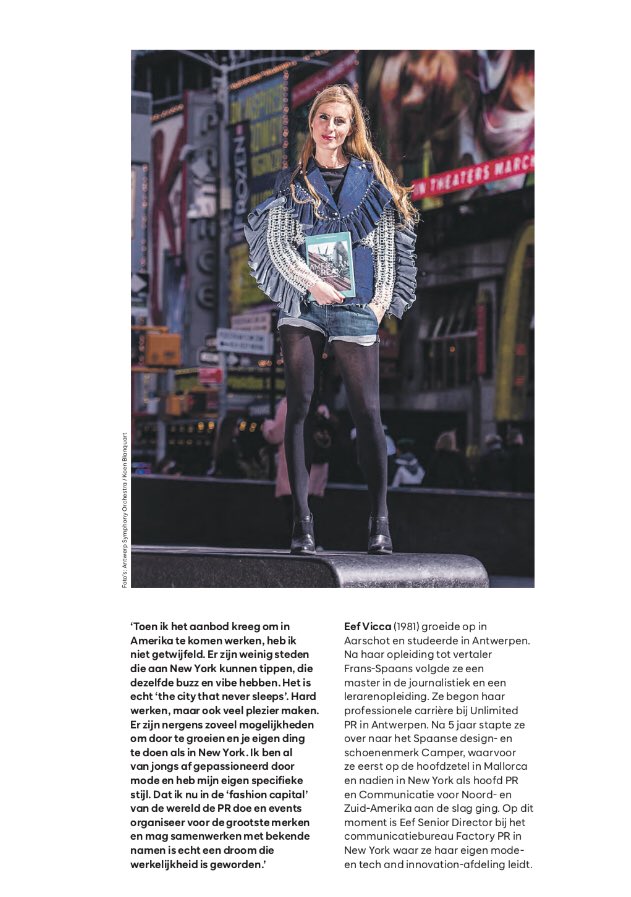 12 years ago I first visited the city that would later become home. I would marry my boyfriend here and work together with the most incredible people. Proud to be featured today as part of @antwerpsymphonyorchestra in <a href="/destandaard/">De Standaard</a> on the #AmericanDream