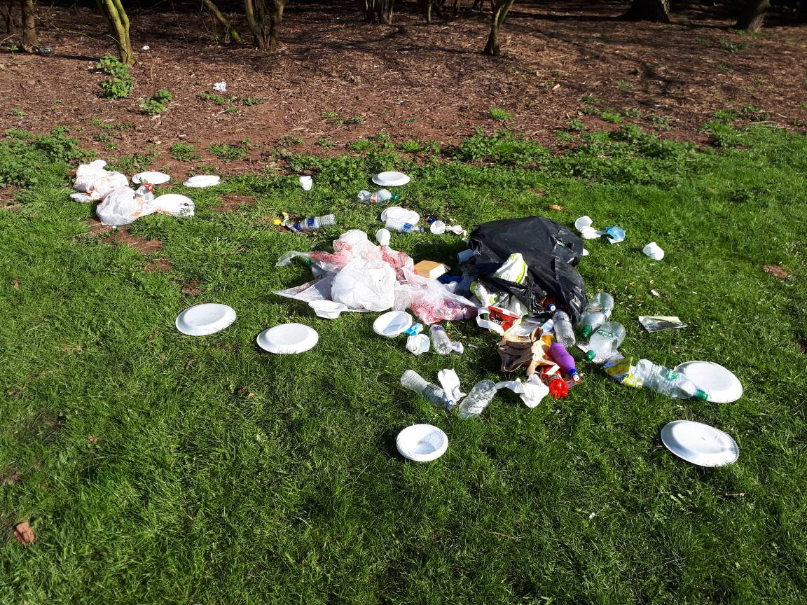 It's great to see that people have been using the bbq pits installed by the rangers! However, do not leave your bags of rubbish here! This is what happens at night when the badgers and foxes get in! If it won't fit in the bin, please take it home with you. #foremark #swadlincote