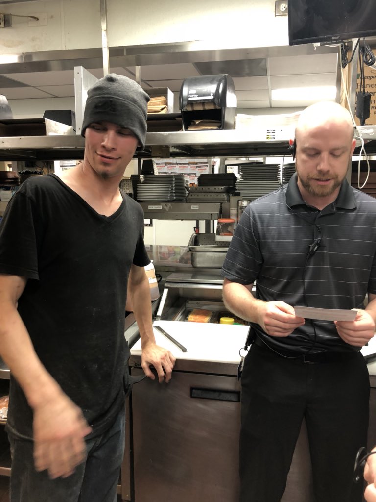 thesunshinesage's tweet photo. @Kjudge21 recognizing Justin for his hard work (and mad detective skills!) being our AVT Champion. Great job, Justin!!! @BrianAdkins1 @TashinaPerkins6 #SavingMoney #ChilisLove #TeamTemple #WatchOutForThisTeam #RainingATLs https://t.co/DNApp4JtnU