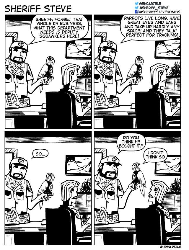 steve_sheriff's tweet photo. Deputy Wes wants to go a different direction... #comics #comicstrip #LawEnforcement #lesm #k9 #police #sheriff #funny #art #comicstrip #webcomics #lol https://t.co/vOuZhJweL3
