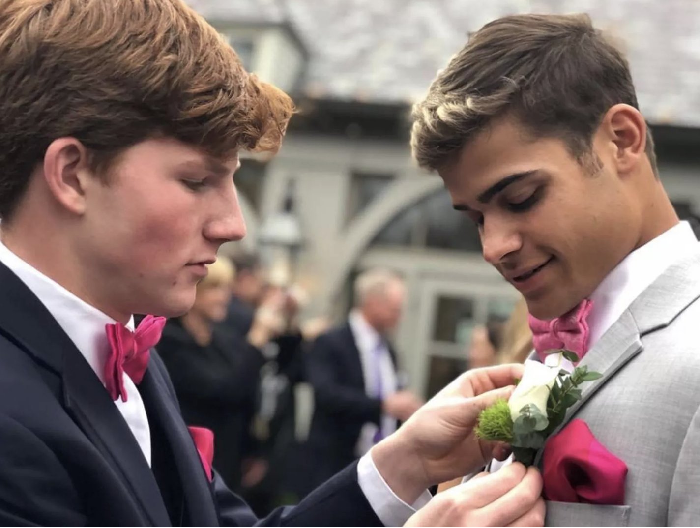 75. Gay High School Football Star and Swimmer Boyfriend Celebrate Prom in M...