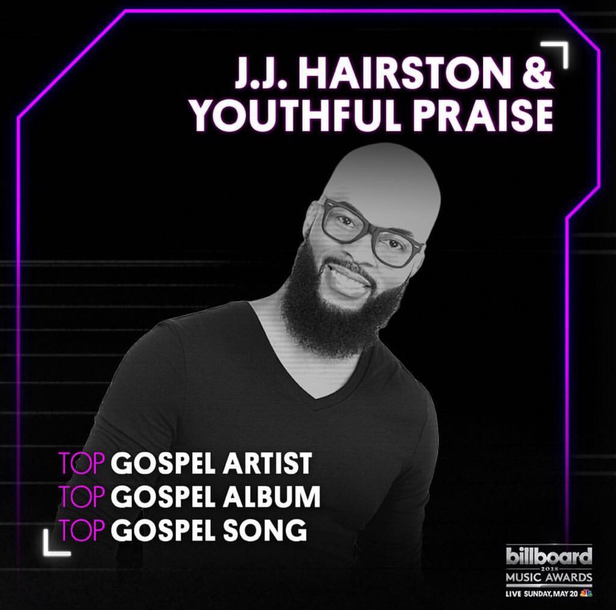 cinderent's tweet photo. Congrats to @JJHairston on his @BBMAs nominations. https://t.co/IEoD9QP1cQ