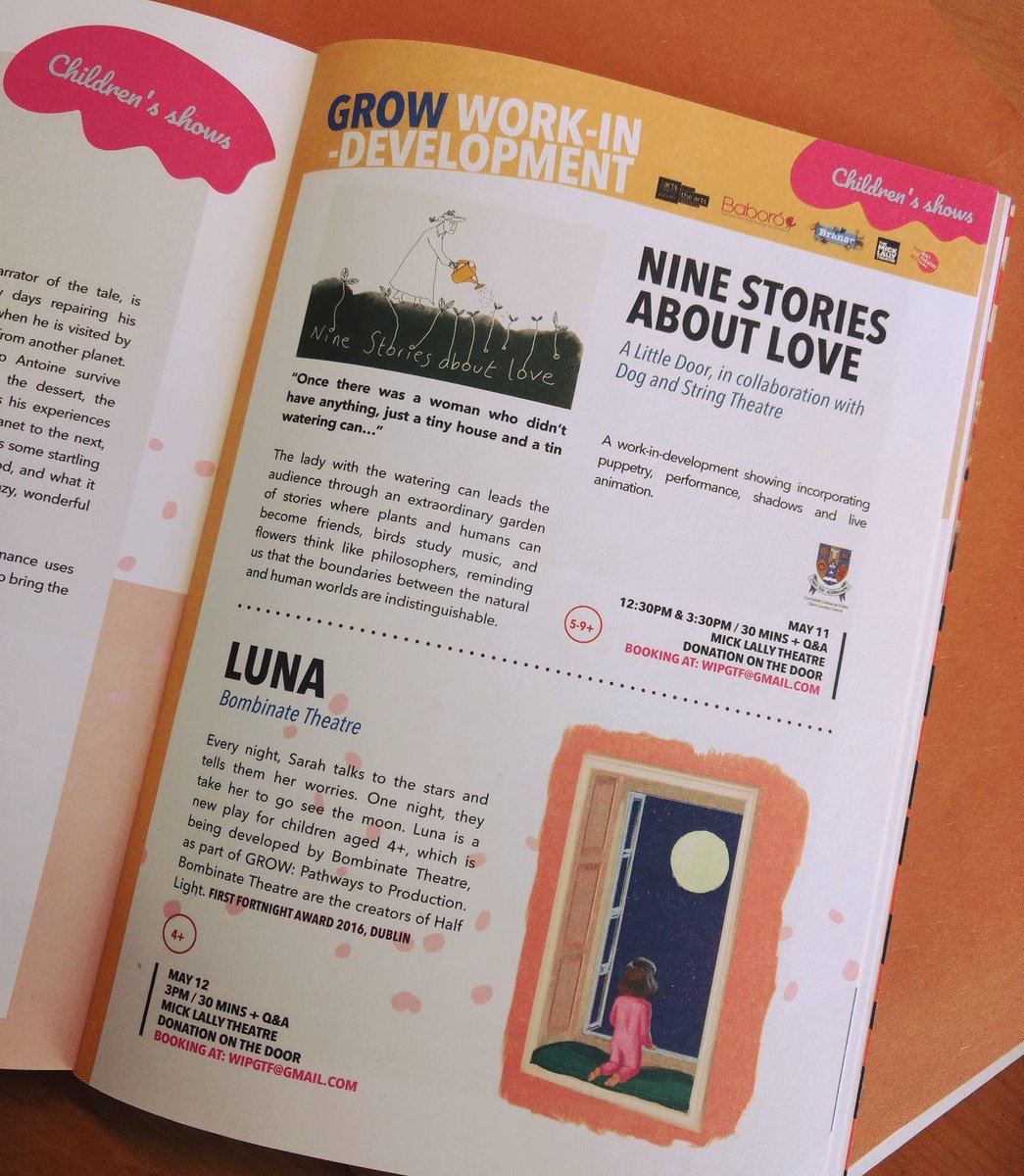 GwayTheatreFest's tweet photo. We're delighted to be presenting @BaboroGalway's #GROW participants Bombinate Theatre & A Little Door works-in-development as part of our children's programme this year! ππ¦π§ #PathwaysToProduction #GalwayTheatreFest https://t.co/g4EwW0RAji https://t.co/X3UIMjMldx