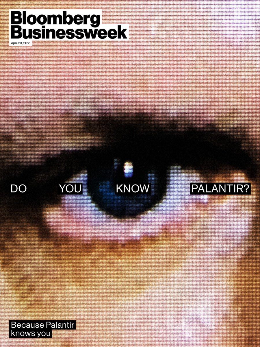 BW's tweet photo. NEW COVER: Palantir, Peter Thiel's data-mining company, knows everything about you https://t.co/9vMXV5LQT9 https://t.co/Yo1ktRWrSI