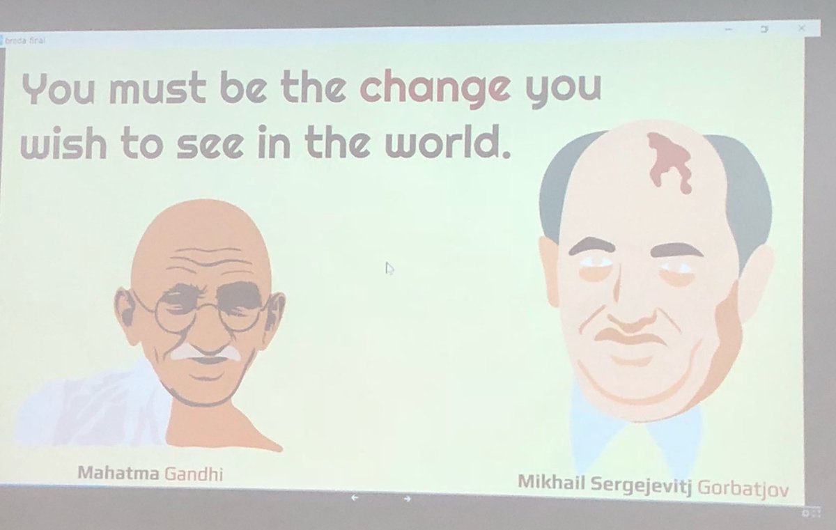 amclind's tweet photo. You must be the change you wish to see in the world. @robertetches at #TUPDATE18 #beachanger https://t.co/X5eUb0Mp11