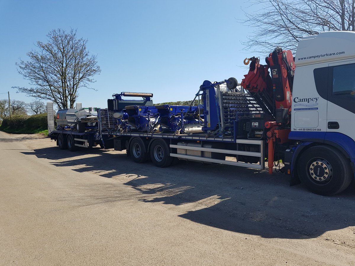 CampeyTurfCare's tweet photo. Returned from #PitchRenovation2018Tour with 4 machines less #MachinesLeftInEurope #TopSalesMen https://t.co/MlQkdZHg2y