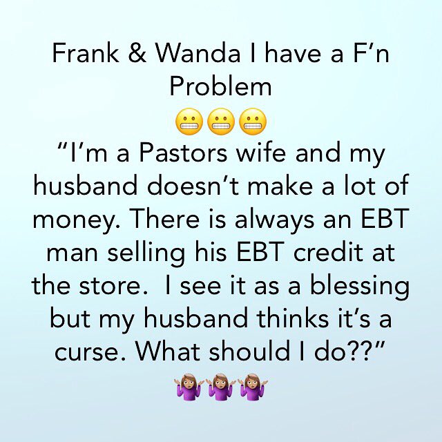 V103Atlanta's tweet image. @FRANKSKI and @WandaSmith_ATL have a #V103FnProblem What do you think? Is it a #blessing or a #curse?