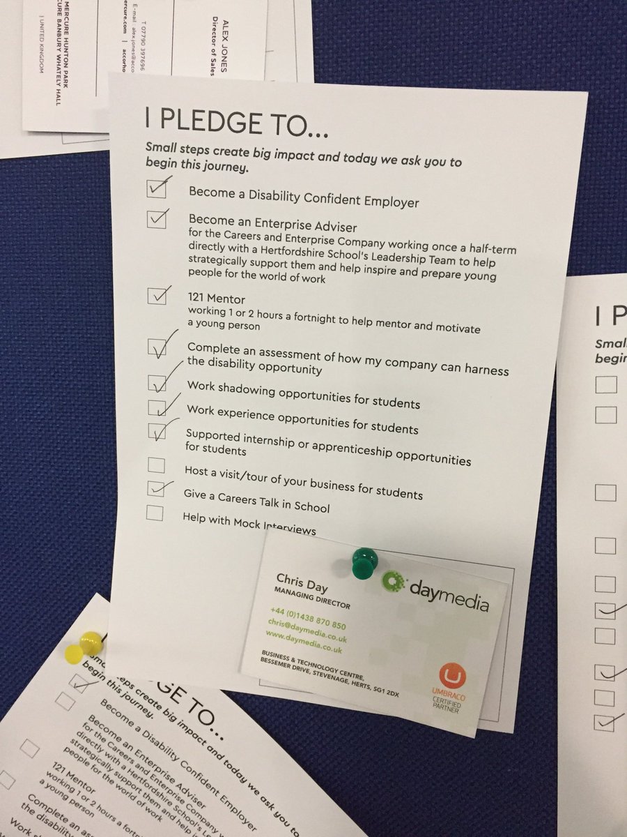 chrisdaaaaay's tweet photo. Time to take action! So important for all employers to take away from today’s event. Celebrating the ability in disability @WatfordWorkshop @ValuableTribe #DisabilityConfident https://t.co/9feD8VIYgW