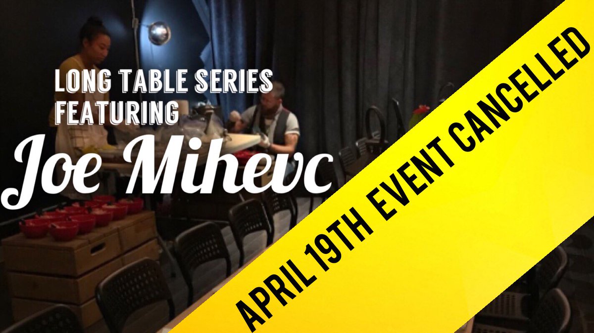 bcurrentLIVE's tweet photo. Just a reminder that #LongTableSeries ft. @joemihevc which was scheduled for tonight has been cancelled. @TheStopCFC https://t.co/xlspkbL8Cp