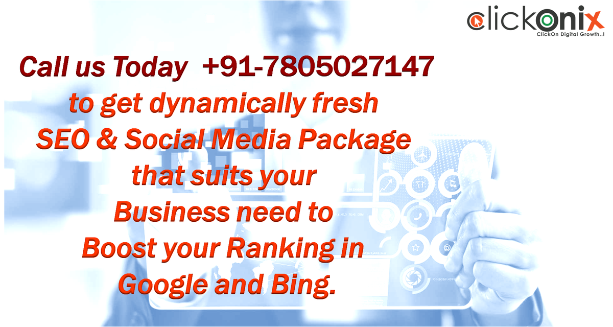 Call us today +91-7805027147 to get dynamically fresh SEO & Social Media package that suits your business needs to boost your Ranking in Google and Bing.

#SearchEngineRank #SEO #SEM #SocialMedia #BusinessPromotion #BoostYourRank #Ranking #GoogleRanking #BingRank #SEOstrategy