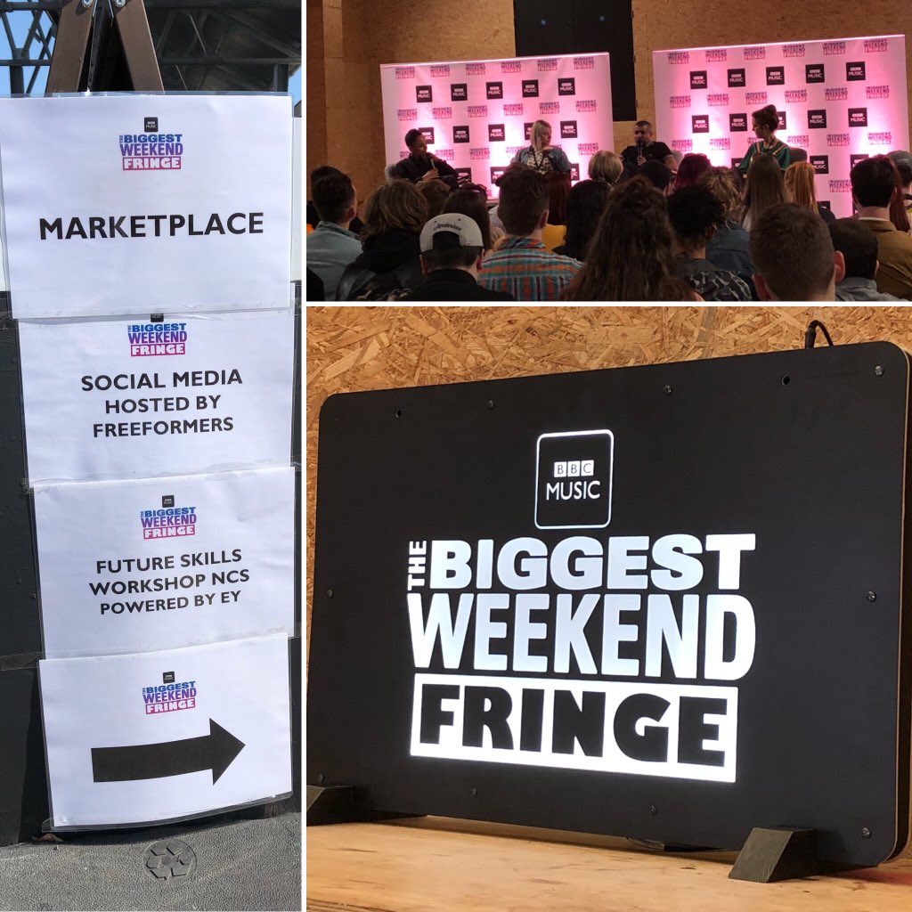 Ahead of #BiggestWeekend @bbcmusic are at <a href="/FargoVillage/">FarGo Village</a> today alongside loads of local organisations providing information and guidance for young people!