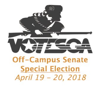 Be sure to vote for your Off-Campus Senators in the special election! You can vote through Friday at 5!  
utk.campuslabs.com/engage/submitt…