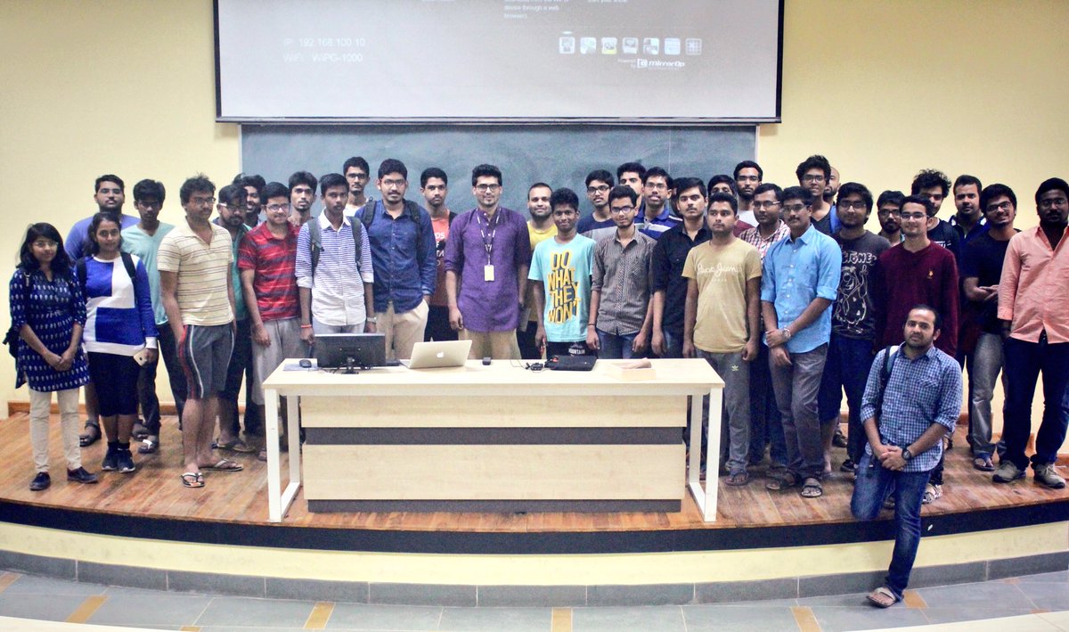 Promptinfotec's tweet photo. #bits #pilani #rajasthan Session on Ransomware, Social Engineering and Ethical Hacking. #ethicalhacking #hacking #cyberforensics #cybersecurity #ransomware #socialengineering #sankarrajsubramanian #prompt #promptinfotech #bits #bitspilani #hackingsession #hackingseminar https://t.co/RkRnOhrPHd