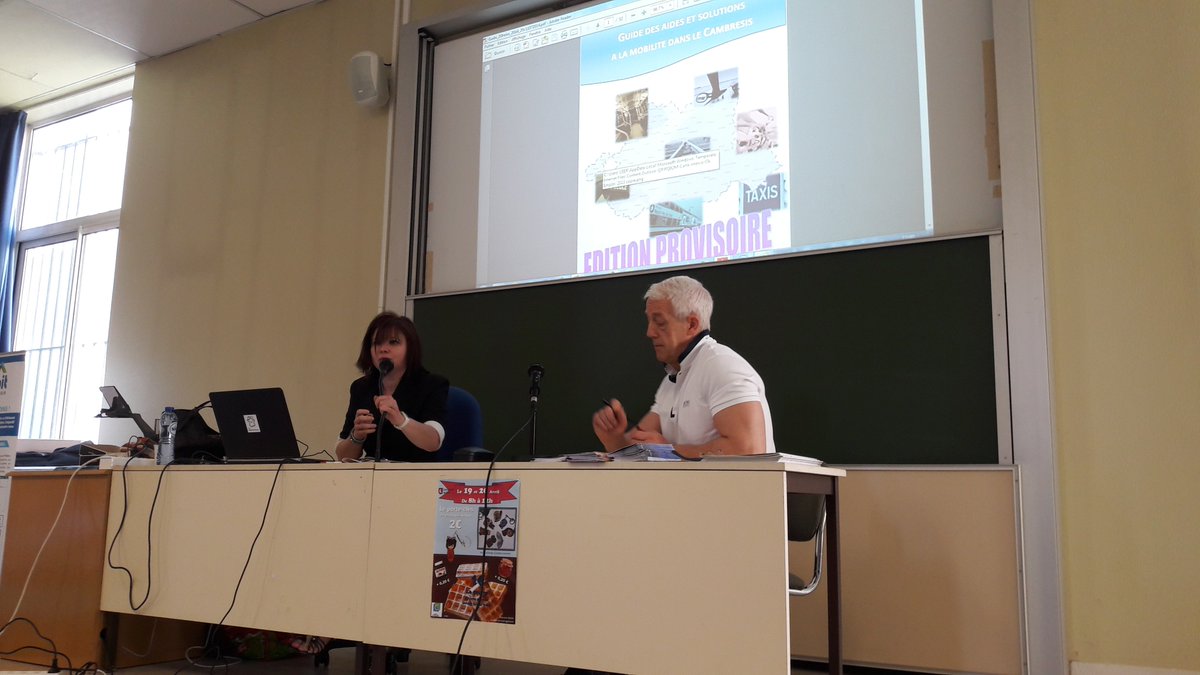 19/04/18, locaux @Univ_UVHC de Cambrai;Participation à la matinée de #professionnalisation #alternance (organisée <a href="/hautsdefrance/">Région Hauts-de-France</a> La #Direccte).Présentation de notre guide #mobilité auprès des professionnels.Accessible à tous prochainement sur notre site cambresisemploi.fr