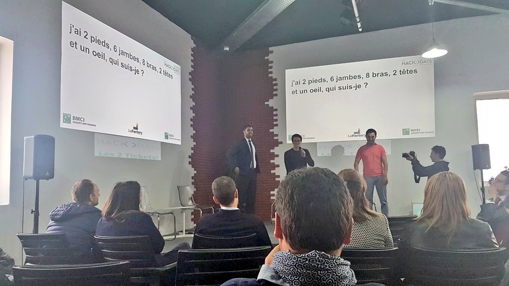 themedbenz's tweet photo. [#HackDaysBMCI] 💡Félicitations aux personnes qui ont décroché les 2 tickets #PassDirect au #Hackathon de la @BMCI_BNPP + 2 Tickets à l'innovation féminine 👩 / #GoAhead Omar BENNANI 👏  @ScreenDy @LaFactory_co https://t.co/UFcQLfmjxq