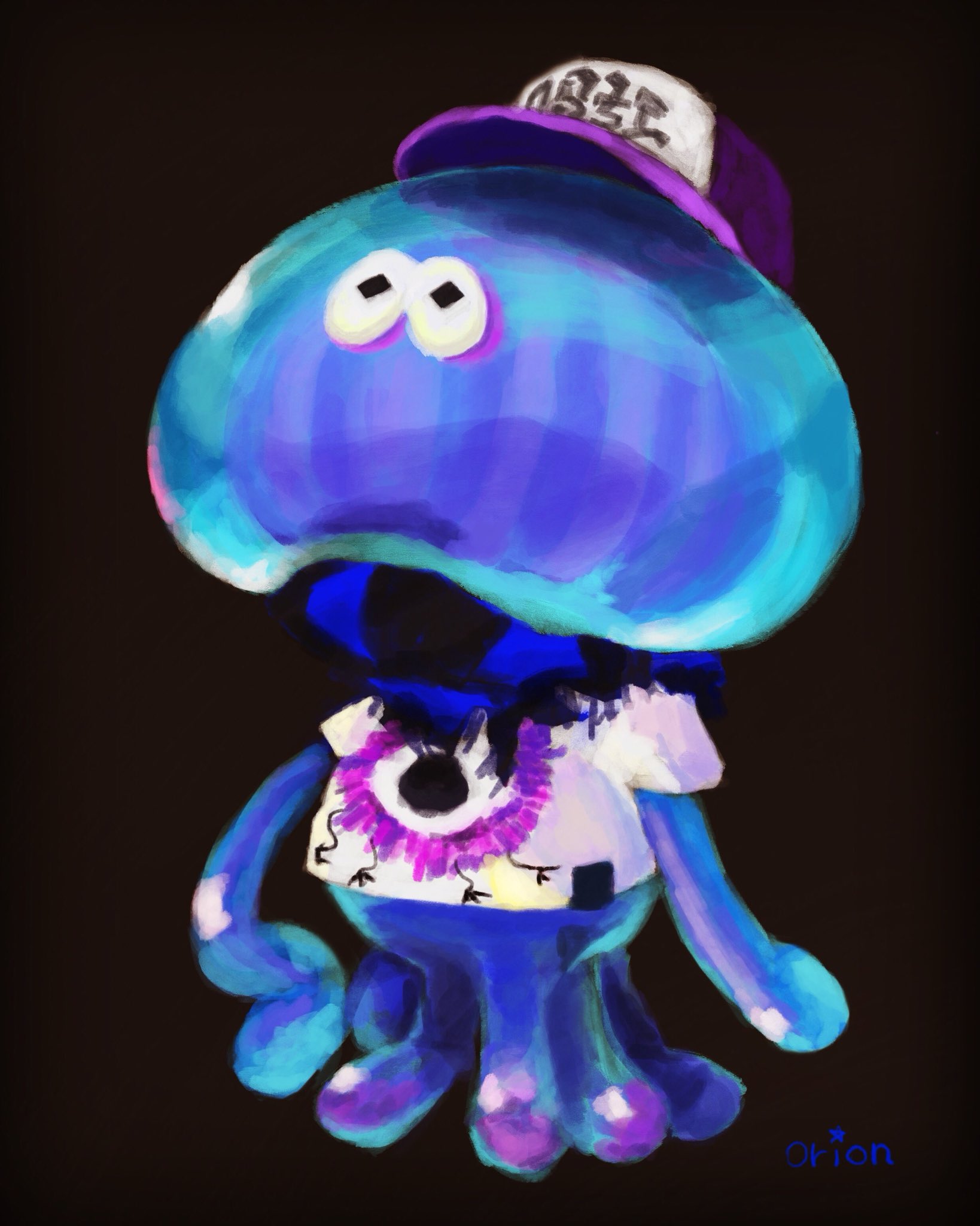 しゅが Twitter પર スプラトゥーンのクラゲ イラスト 模写 可愛い スプラトゥーン ゲーム 任天堂 クラゲ Splatoon Swich キャラクター 厚塗り ファンアート Art T Co 86uaa6jgr2 Twitter