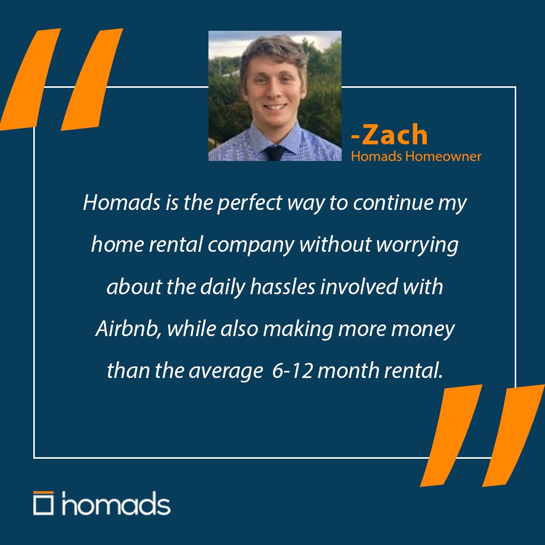 HomadsRentals's tweet photo. Thank you for the kind words Zach. We wouldn't be anything without our awesome, supportive community! 🙌 #AustinCommunity #HomeRentals #Homads #Testimonial https://t.co/ie4C8Djyoq