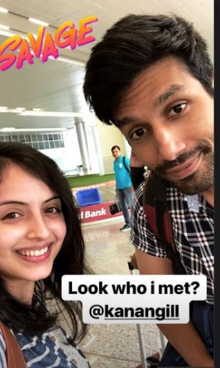 AhmedabadTimes's tweet photo. Actress @shrenuparikh11 bumped into actor and stand-up comedian @KananGill recently. #Ishqbaaaz https://t.co/9oldl7u067