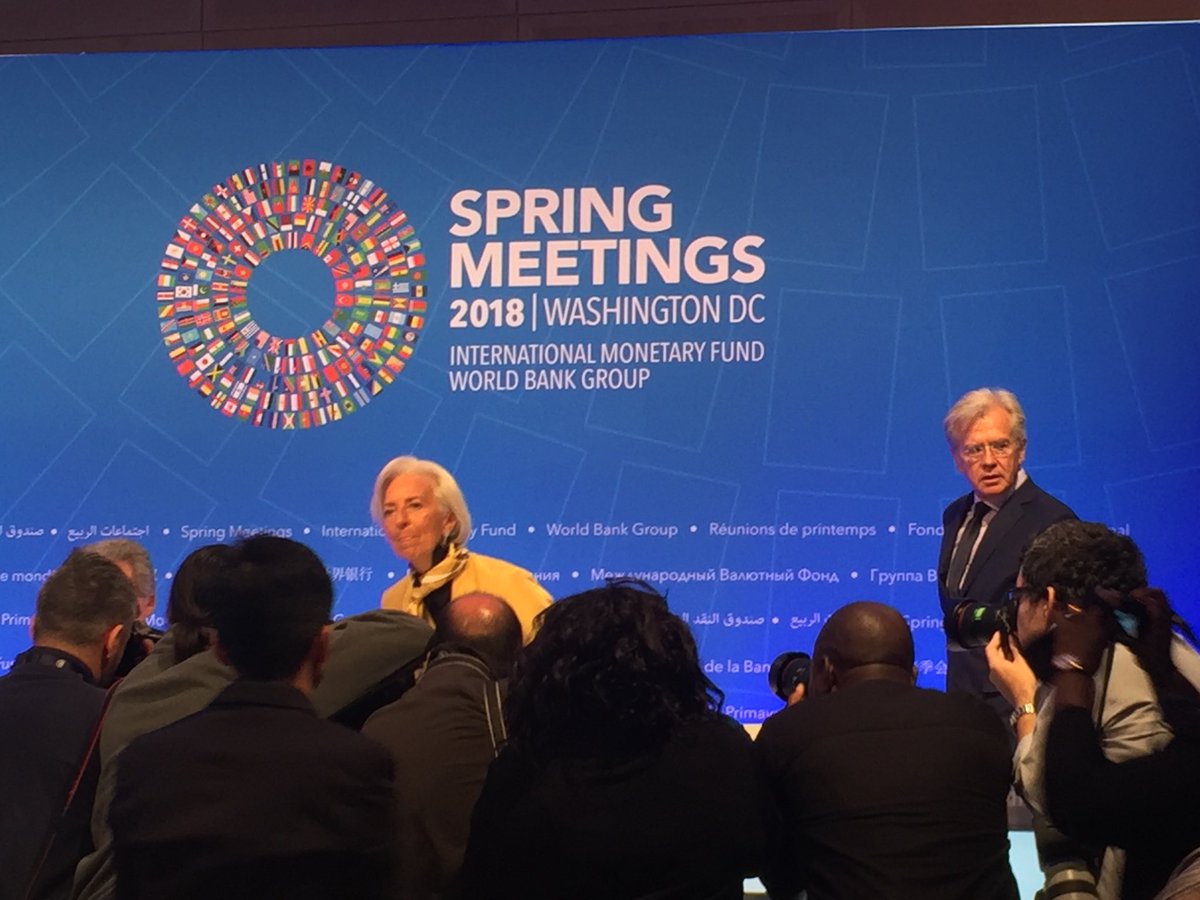 Lady in the room! #IMFSpringMeeting