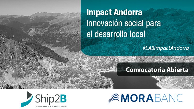 ClaraNavarroCol's tweet photo. Abierta la nueva convocatoria para la cuarta edición del #LABImpactAndorra https://t.co/SqLVTtbIbC https://t.co/wt6OLWdnD5