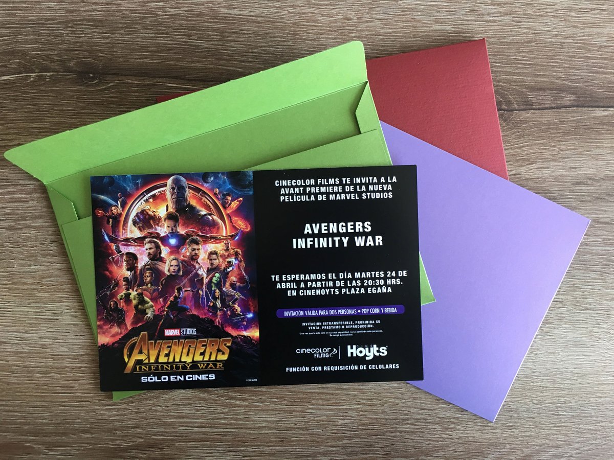 CinecolorChile's tweet photo. El Tío #CinecolorFilms quiere regalonear a sus sobrinos y sorteará: entradas a la premiere, mochilas, Figuras, pulseras o el paraguas oficial de #Avengers #InfinityWar. Síguenos en #Instagram y atentos a las preguntas que haremos en las Stories. https://t.co/EpVcWGUMNd https://t.co/yY6Mdo0L2n