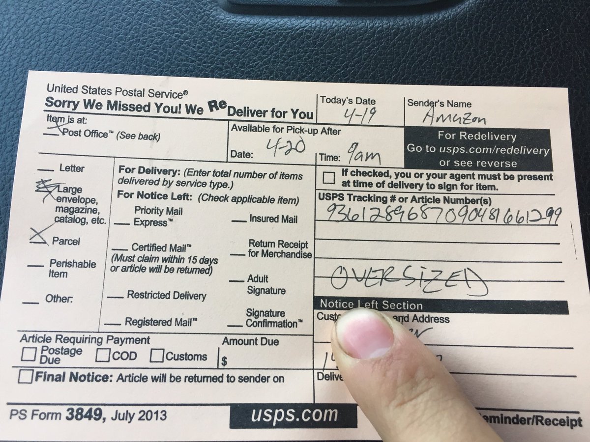 jamesdewinter15's tweet photo. @NoPHinSteven here is our lovely @USPS at work my package is “to large” to deliver @UPS never has issues with this order https://t.co/hXcRucsPyV