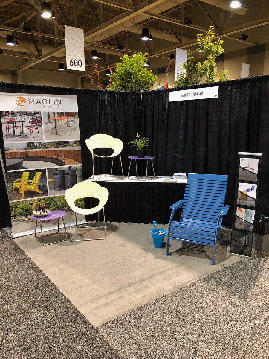 maglinfurniture's tweet photo. Look for Maglin at the Texas ASLA Annual Conference in booth 507! Stop by and say hi, and take a seat on our Lounge Chair and Battery Chair @Texas_ASLA #WLAM2018 #txasla2018 #sitefurniture #landarch #maglin #maglinsitefurniture #batterychair #loungechair https://t.co/DbuuLCP45S