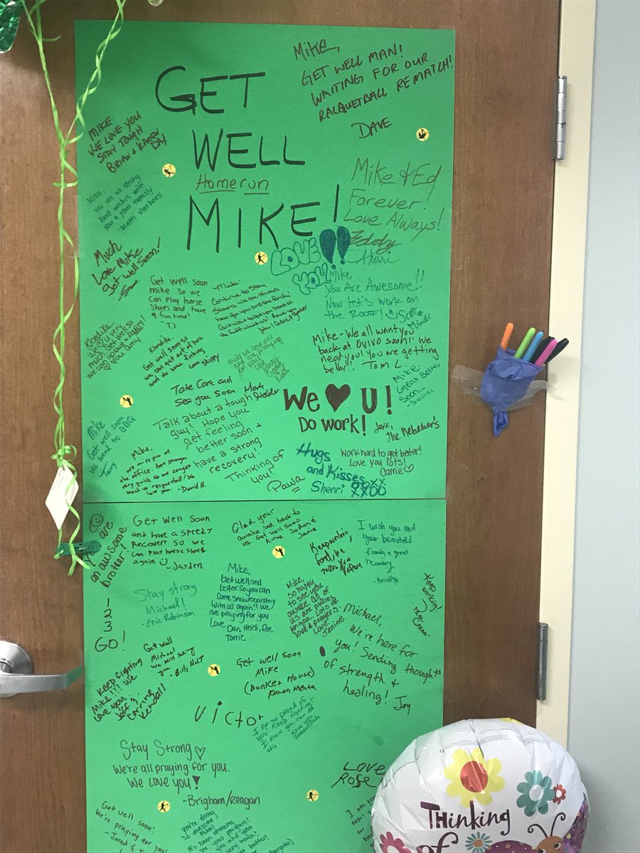 McBoyette's tweet photo. We’ve been so honored by all the high schools and colleges who have worn green and played green games in honor or my dad. He loves all the photos, letters, posters and messages.💚 #formike #playformike https://t.co/erBOoRwrq0