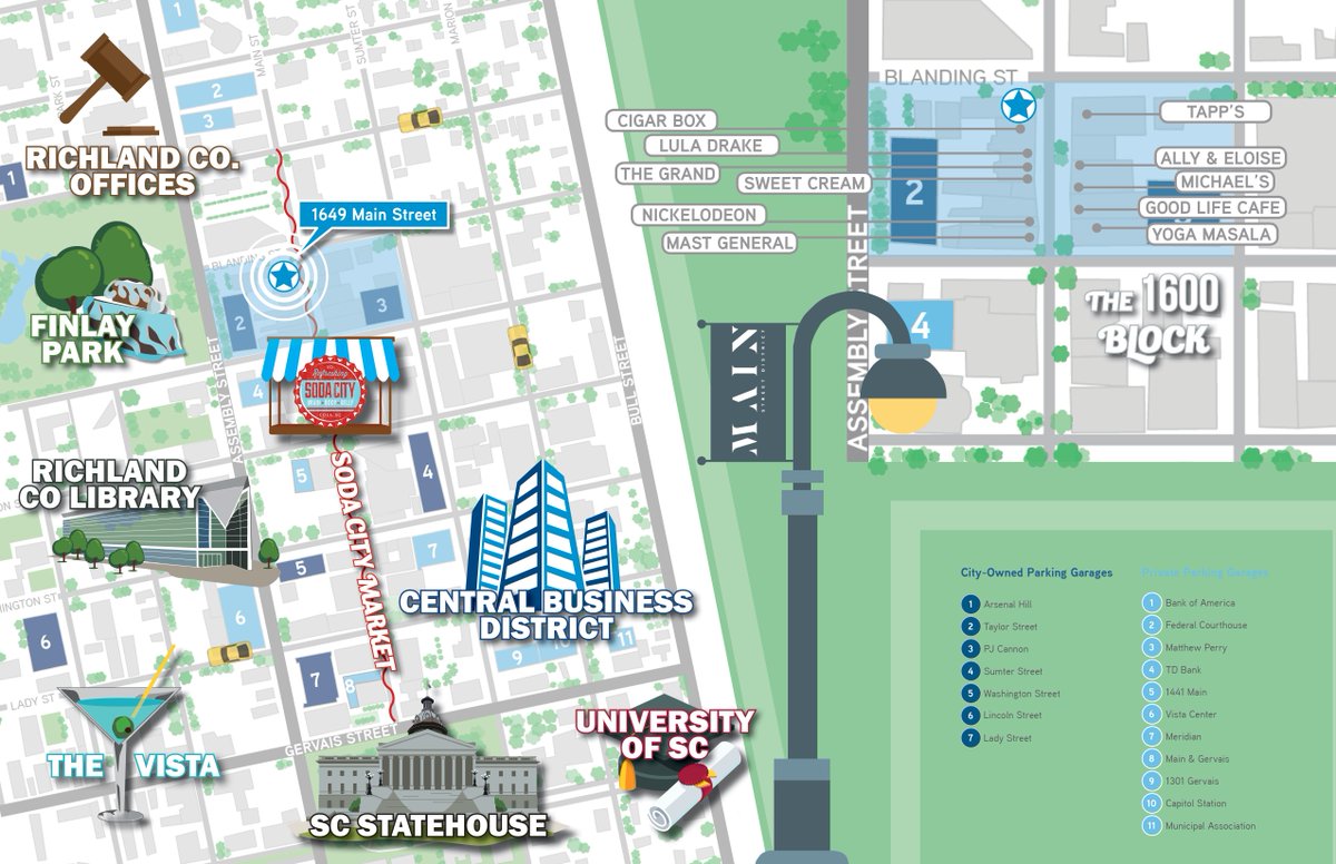 ColliersSC's tweet photo. No longer a 9 to 5 kind of corridor, Main Street’s striking revitalization is connecting people for more than just work.  Recently redeveloped, 1649 Main Street is an entertainment/restaurant/retail opportunity.  Shop this downtown listing here:  https://t.co/NTpbPcQvz8 https://t.co/Zl2ioYzW25