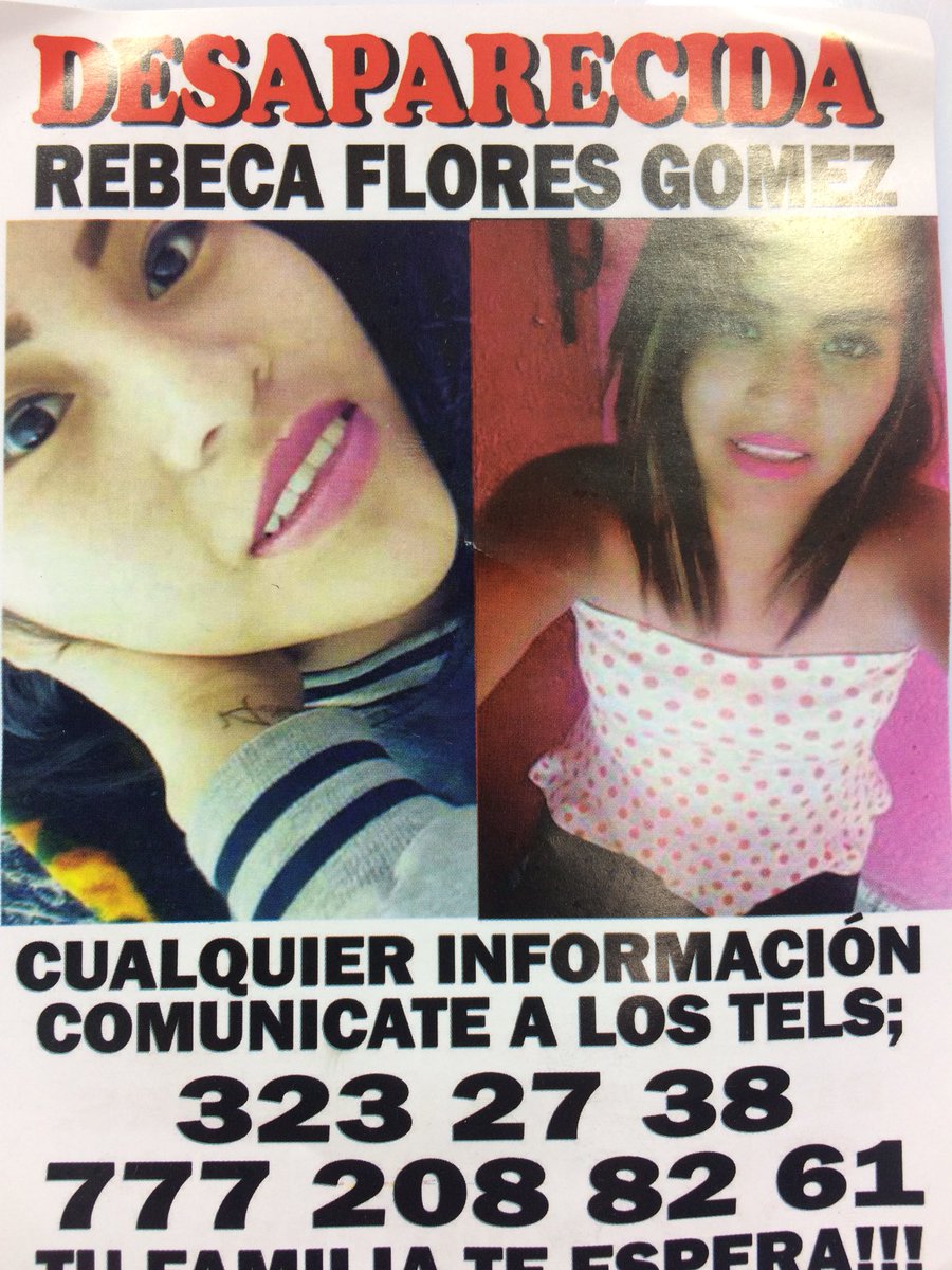 TelevisaMorelos's tweet image. #ServicioSocial
Se busca a Rebeca Flores Gómez de 21 años, quién se encuentra desaparecida desde el 29 de marzo. Fue vista por ultima vez en Jiutepec.