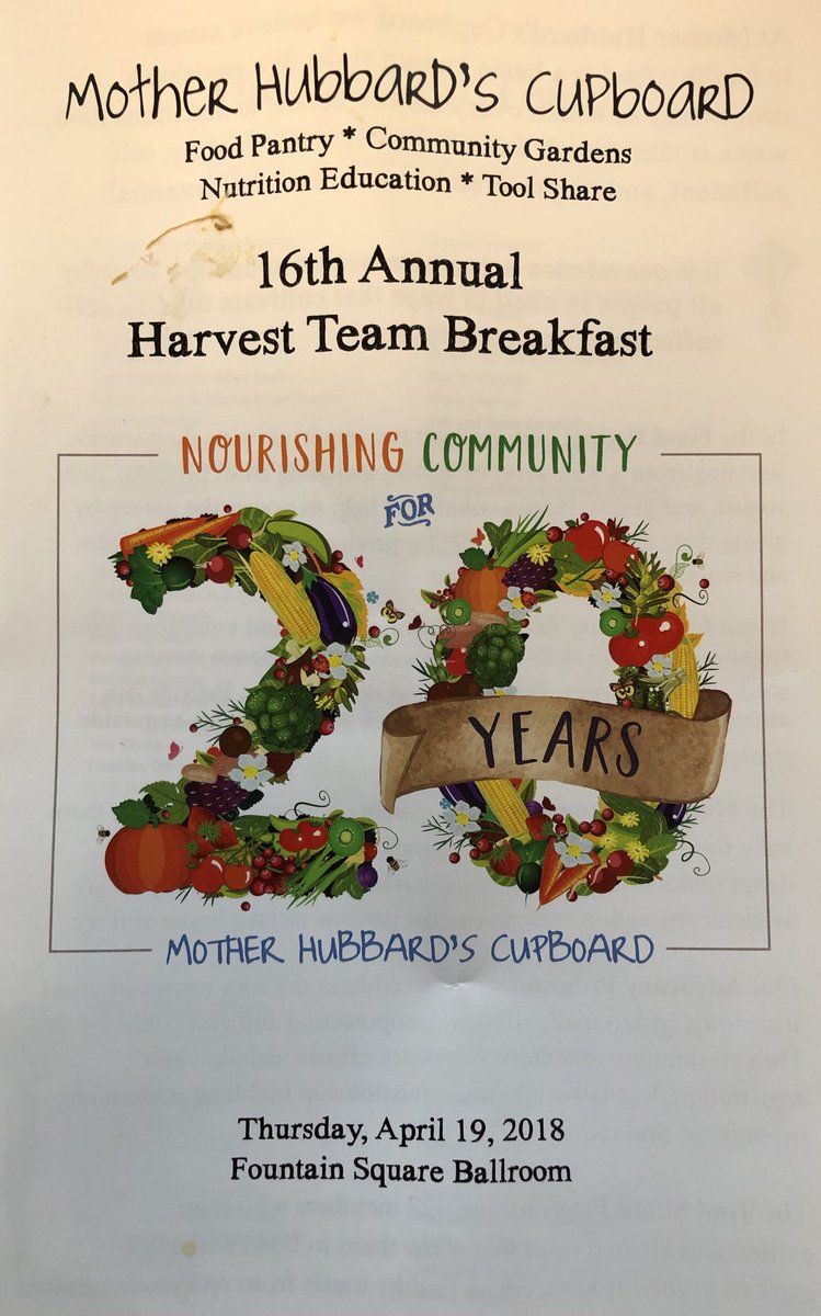 Lovely 16th Annual Harvest Team Breakfast this morning for the @MHCfoodpantry.