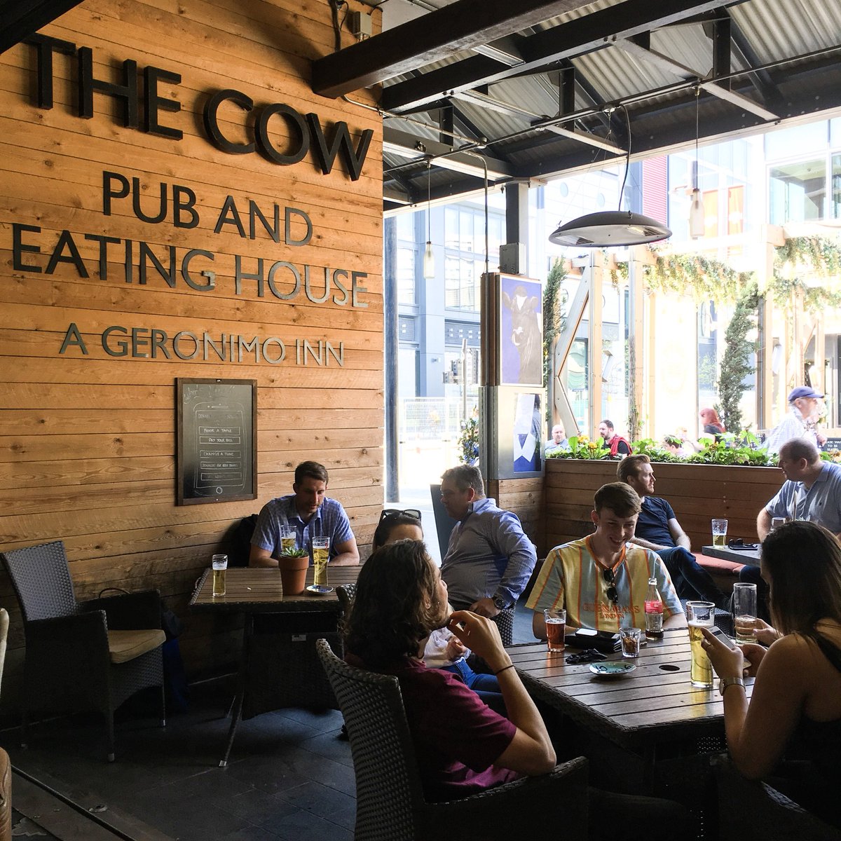 TheCowWestfield's tweet image. Another lovely sunny day on the terrace ☀️