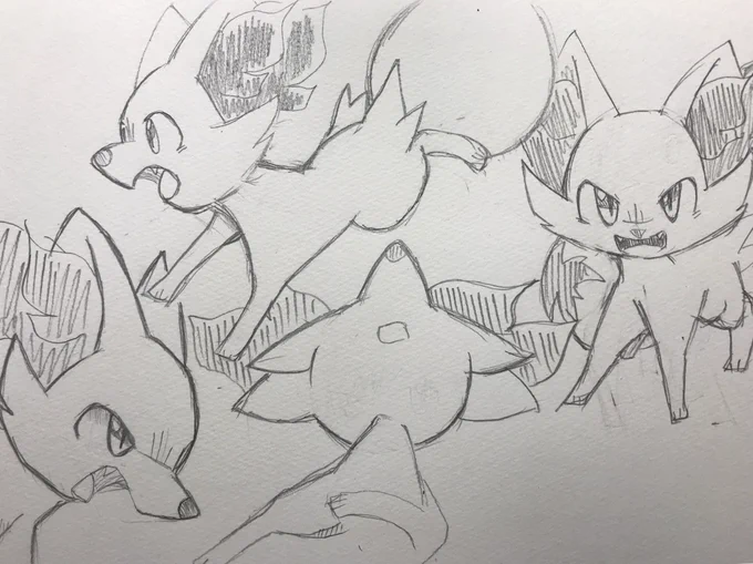 フォッコ〜〜🦊
描いてて楽しい!! 