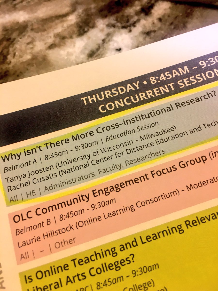 rncusatis's tweet photo. The #DETADivas are talking about lessons learn from cross-institutional research! #OLCinnovate #DETAResearch https://t.co/hGThcyWcHq