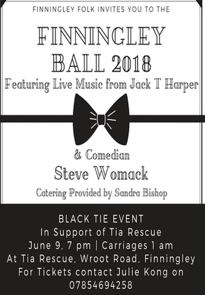 This June 9, Finningley Ball is to host an evening of entertainment in Doncaster. This year's well deserved nominated charity is @TiaRescue1!

The fabulous Steve Womack is performing at the Finningley Ball. 

Tickets 👉 tblink.to/finningley-ball