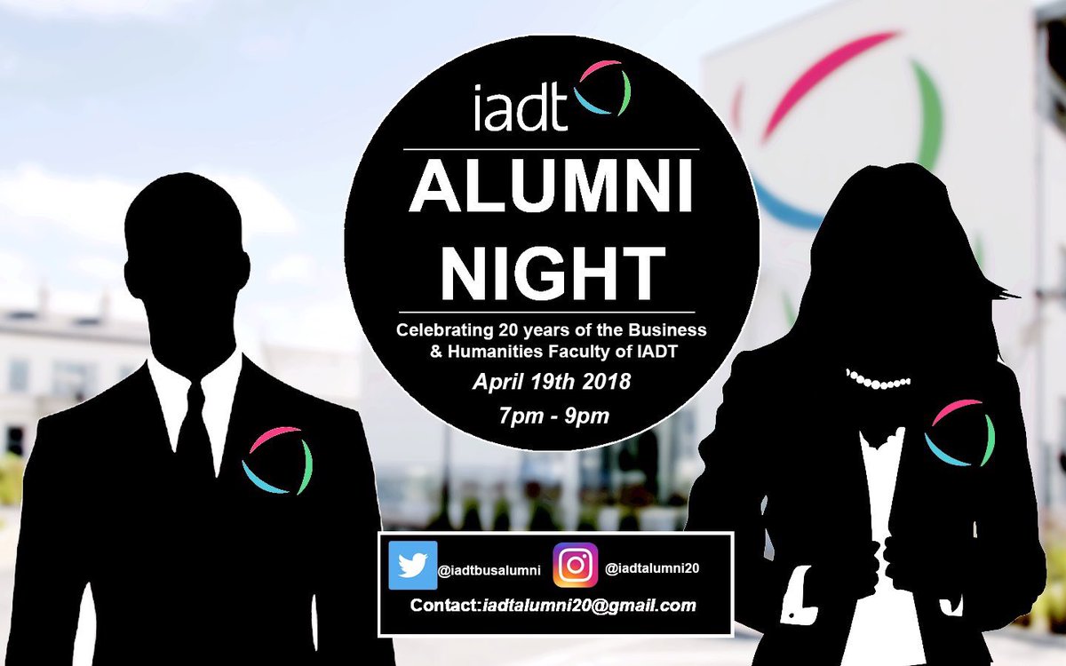 iadtbusalumni's tweet photo. Looking forward to seeing all this evening at the #IADTBusAlumni event https://t.co/PjJSu2DAMY