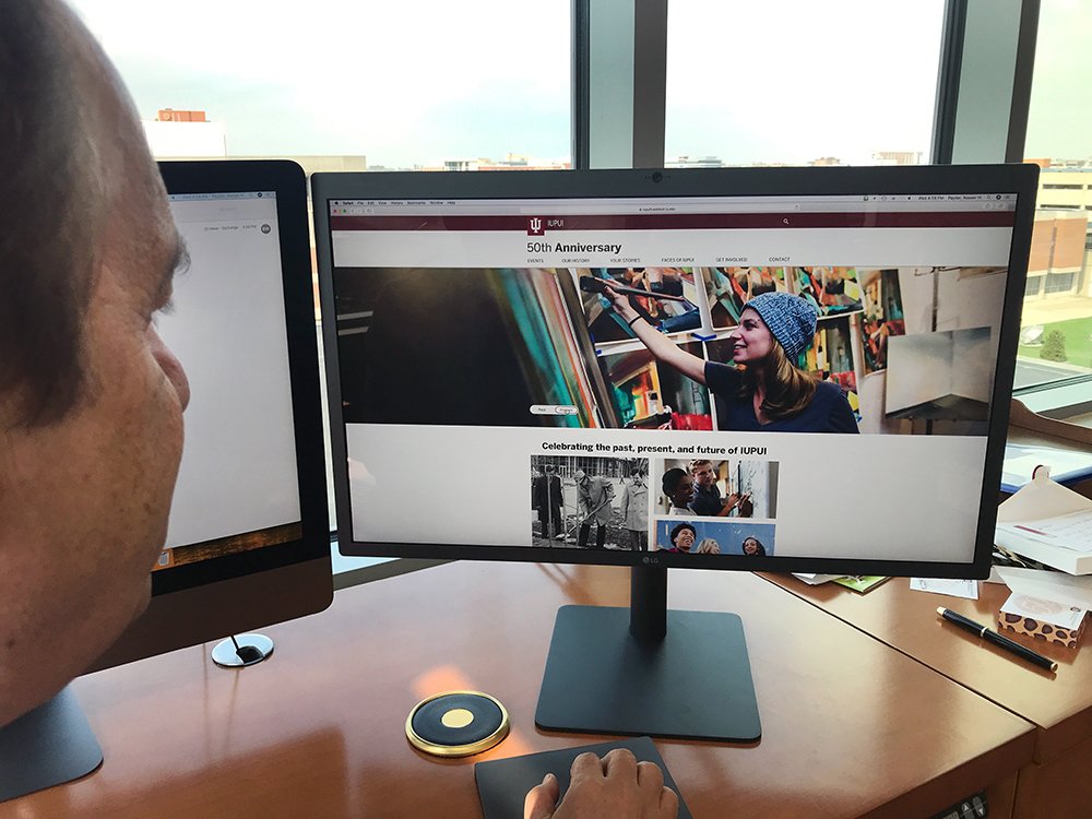It's finally here! Check out @IUPUI's 50th Anniversary website at 50.iupui.edu. Would love for you to share your story! #MyIUPUI