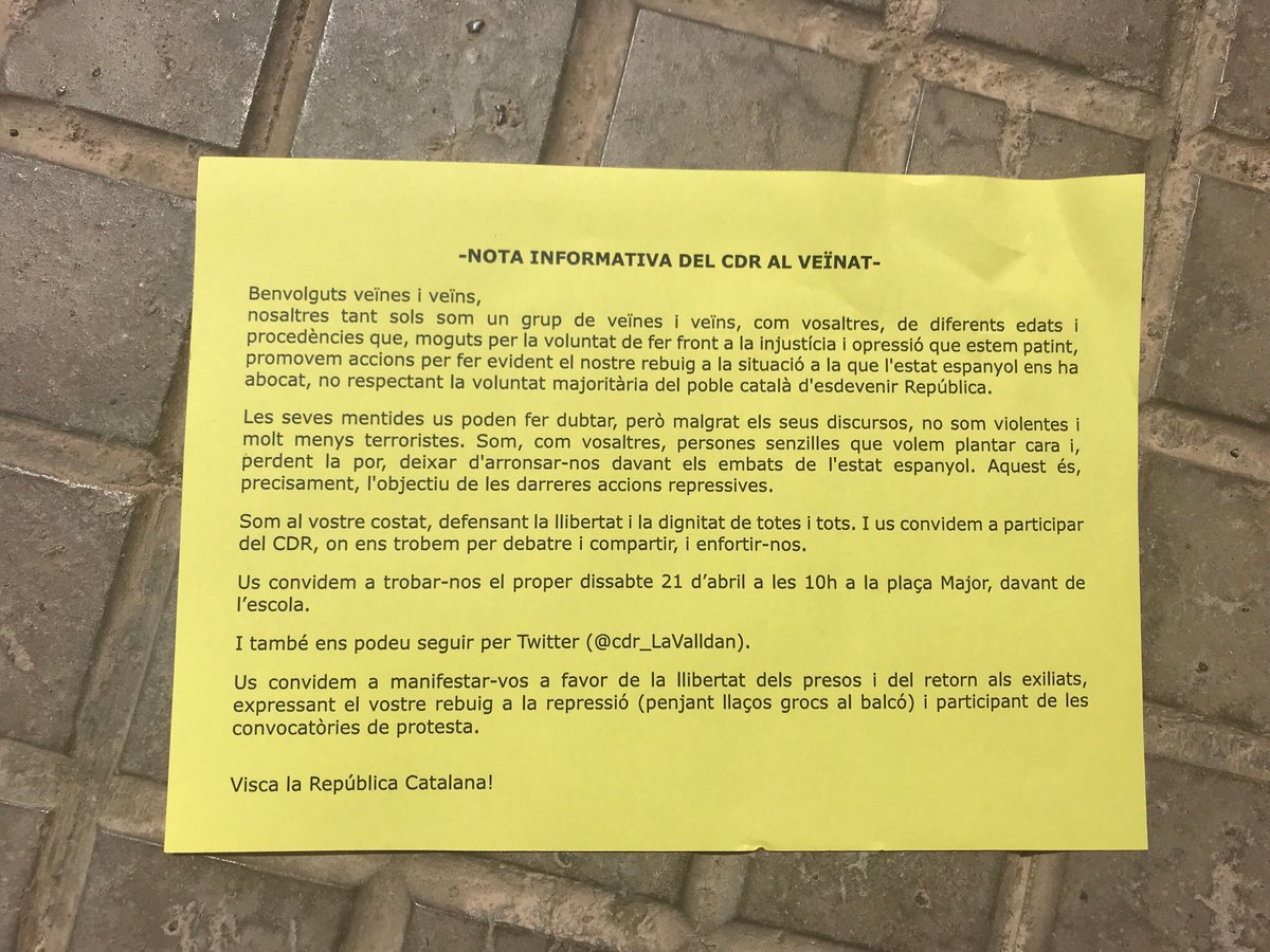 cdr_LaValldan's tweet photo. Avui hem enviat això als veïns i veïnes. Ens veiem el dissabte? Vine i participa! https://t.co/rv7NcP9VVJ