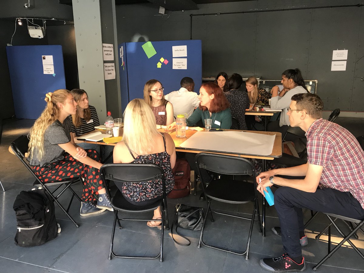 ConsciDigital's tweet photo. Teams passionately discussing how to create #tech that doesn't hack our brains, but helps us be better humans in #hackathon at first mindful tech festival #focusinside facilitated by amazing @alex_andr_a and @bill_tribble #ethicahlhour @EthicalHour please RT https://t.co/yBYMuTEf9q