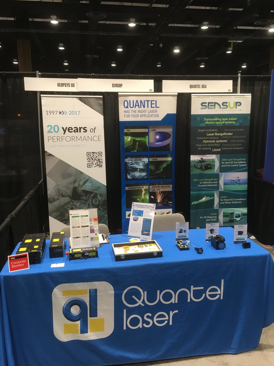sensuptech's tweet photo. @sensuptech welcome you for the last exhibition day at #SPIEDCS @SPIEevents with Keopsys Inc and Quantel USA team ! #Laser #lidar #optronic https://t.co/dOixGfrT8h